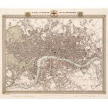 London. Walker (J & C), A Plan of London and its Environs, circa 1830