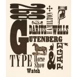 Grastorf (Dennis J.). Wood Type of The Angelica Press, 4 parts in one, 1975