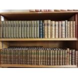 Bindings. 78 volumes of 19th-century leather bound literature