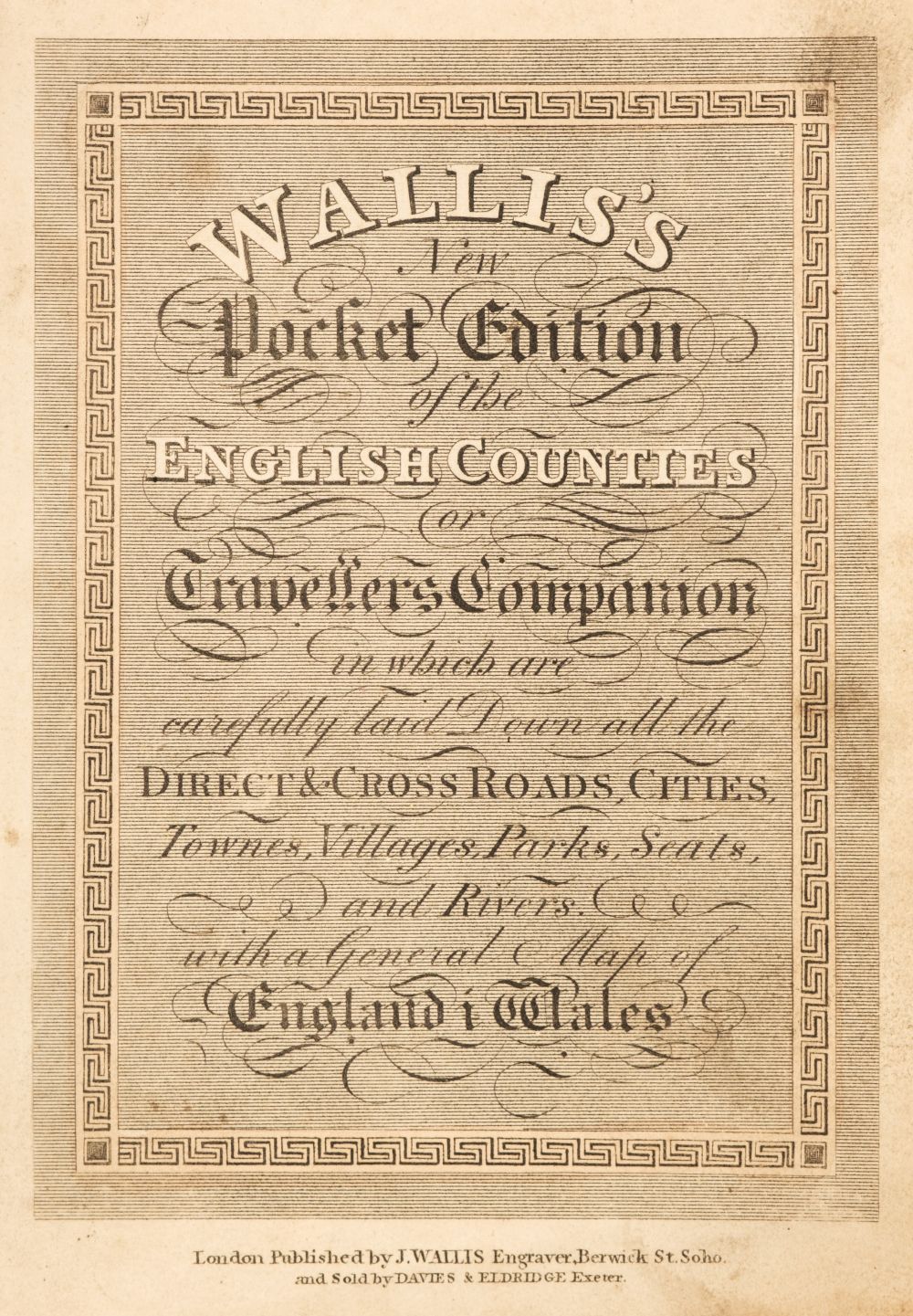 Wallis (James). Wallis's New Pocket Edition of the English Counties..., 1810