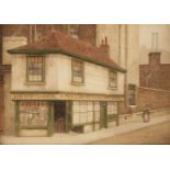 Dickens (Charles). A pair of watercolours depicting different street scenes, circa 1870