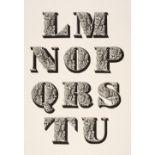 Typography - Mosley (James). A selection of specimen leaves from Ornamented Types, 1992