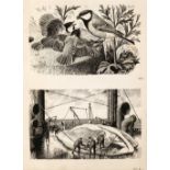 Tunnicliffe (Charles Frederick, 1901-1979) 2 scraperboard engravings