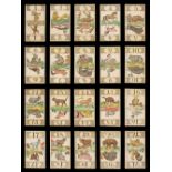 German playing cards. Cego animal tarock pack, probably Frankfurt: unknown maker, c.1820, & 3