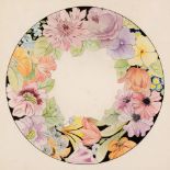 Poole Pottery. An extensive archive of original watercolour designs by Elaine Williamson, c. 1970s