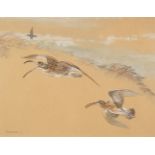 Ennion (Eric, 1900-1981). Curlews flying