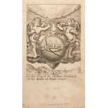 Quarles (Francis). Emblemes, London: William Freeman, [1709]