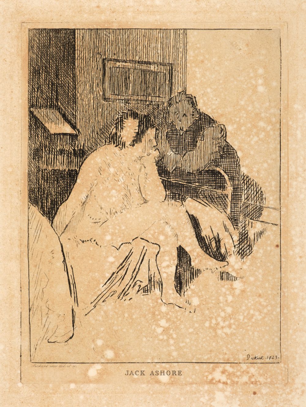 Sickert (Walter Richard, 1860-1942). Jack Ashore, (Small Plate), 1923