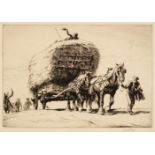 Soper (George, 1870-1942). Summer, the Last Load, drypoint etching