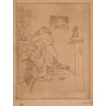 Sickert (Walter, 1860-1942). Ennui (The Medium Plate), 1914/15, etching, first state, signed