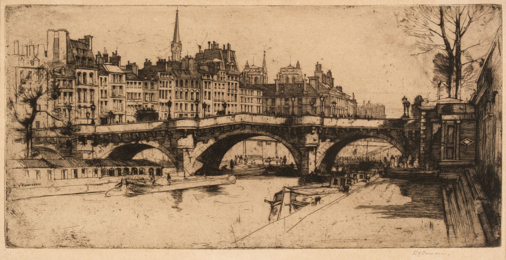Cameron (David Young, 1865-1945). Pont Neuf Bridge, 1904