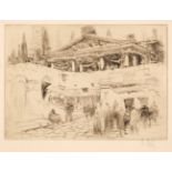 Walcot (William, 1874-1943). First Wooden Temple of Jupiter, 1918..., and four others