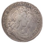 William and Mary (1688-1694). Halfcrown, 1693, QVINTO, fine
