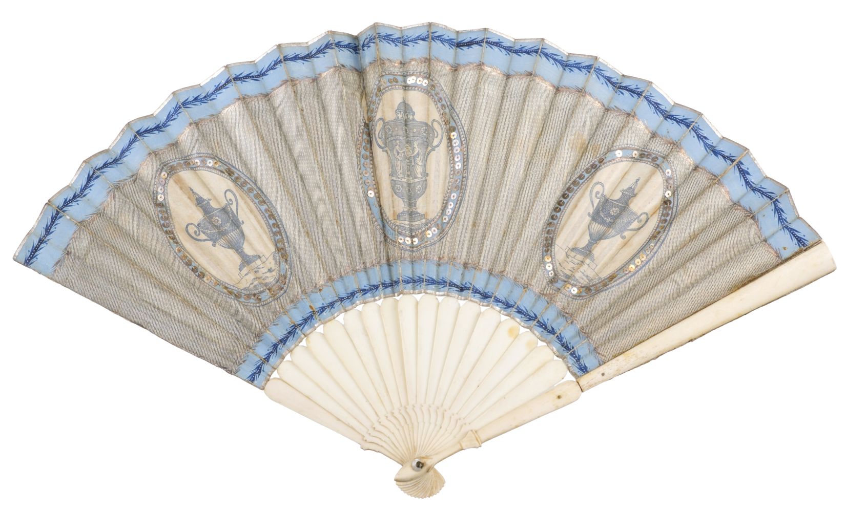 Souvenir fan. The Crescent, Buxton, circa 1790