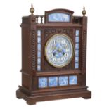 Clock. A Victorian Aesthetic period mantel clock in the style of Lewis Foreman Day