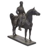 Duke of Wellington. A Victorian equestrian bronze, Duke of Wellington after Baron Carlo Marochetti