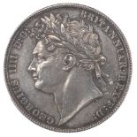 George IV (1820-1830). Halfcrown, 1820, about extremely fine and attractively toned