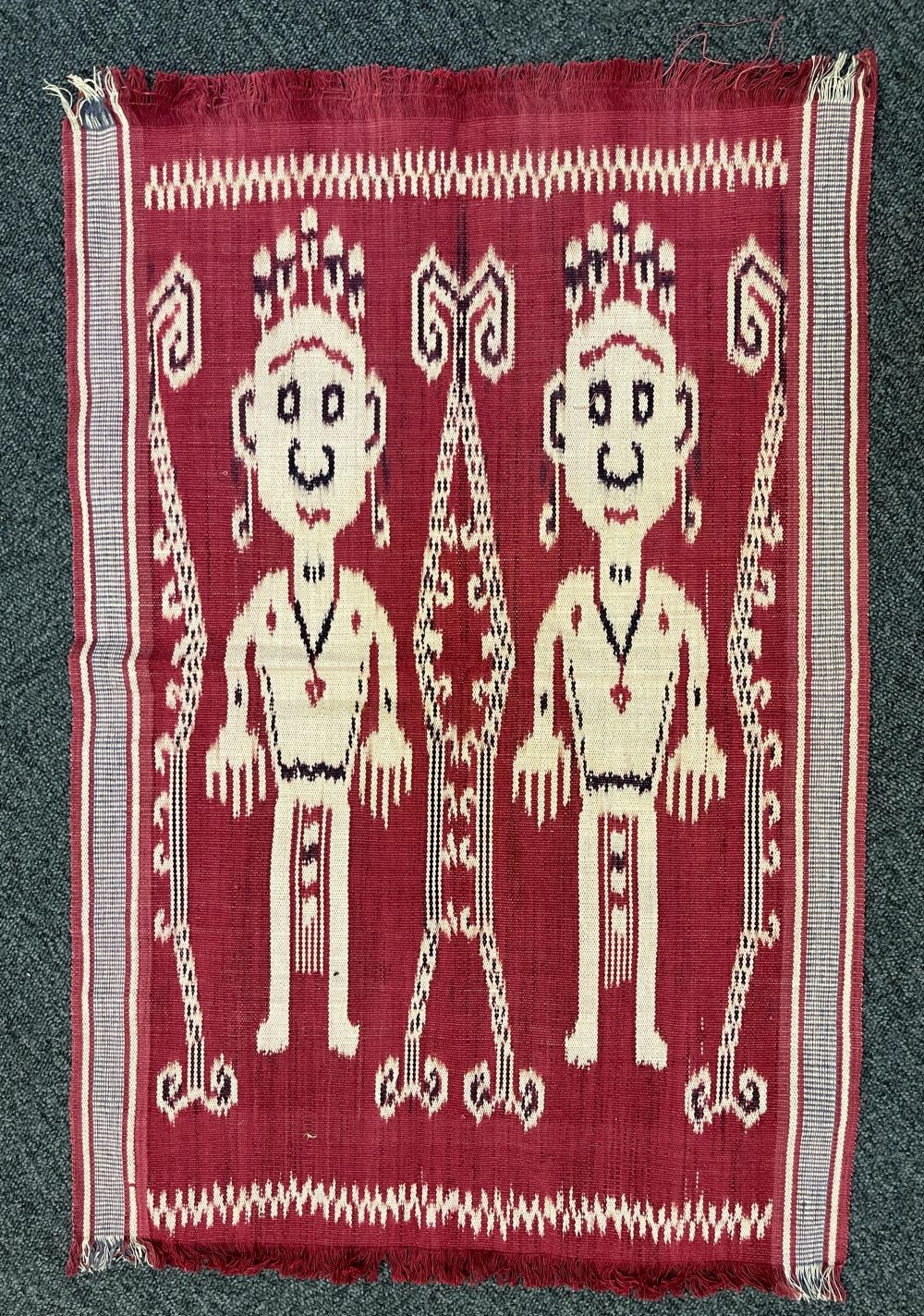 India. A Chang Naga warrior ceremonial cowrie shell body cloth, early 20th century, & others - Image 8 of 11