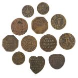 Trading Tokens. A collection of 17th century Bristol and Gloucestershire trading tokens