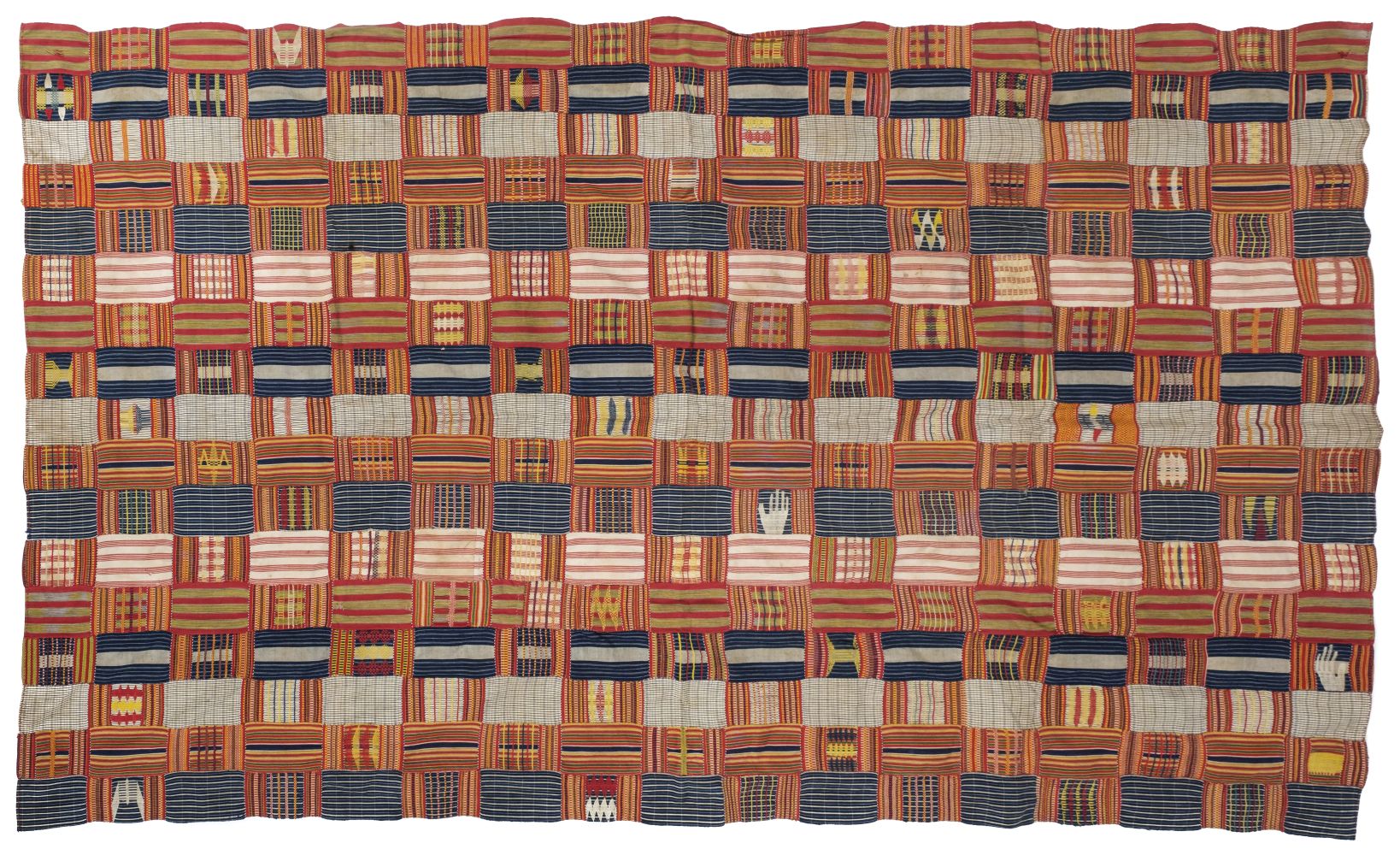 Africa. An Ashanti or Ewe kente cloth Ghana, early 20th century, & 3 others