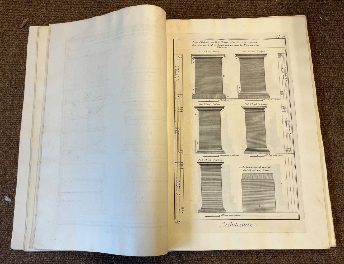 Diderot (Denis). A collection of 68 plates on architecture, 1765 - 72 - Image 5 of 9