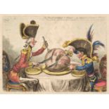 Gillray (James). The Plumb-pudding in Danger..., 1805 (but H. G. Bohn edition) circa 1850