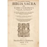 Bible [Latin]. Testamenti Veteris Biblia sacra sive libri canonici, 1580
