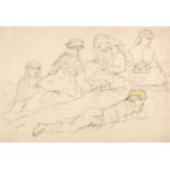 Ouvry (Harriet Delamain, 1852-1944). Album of approximately 130 original illustrations