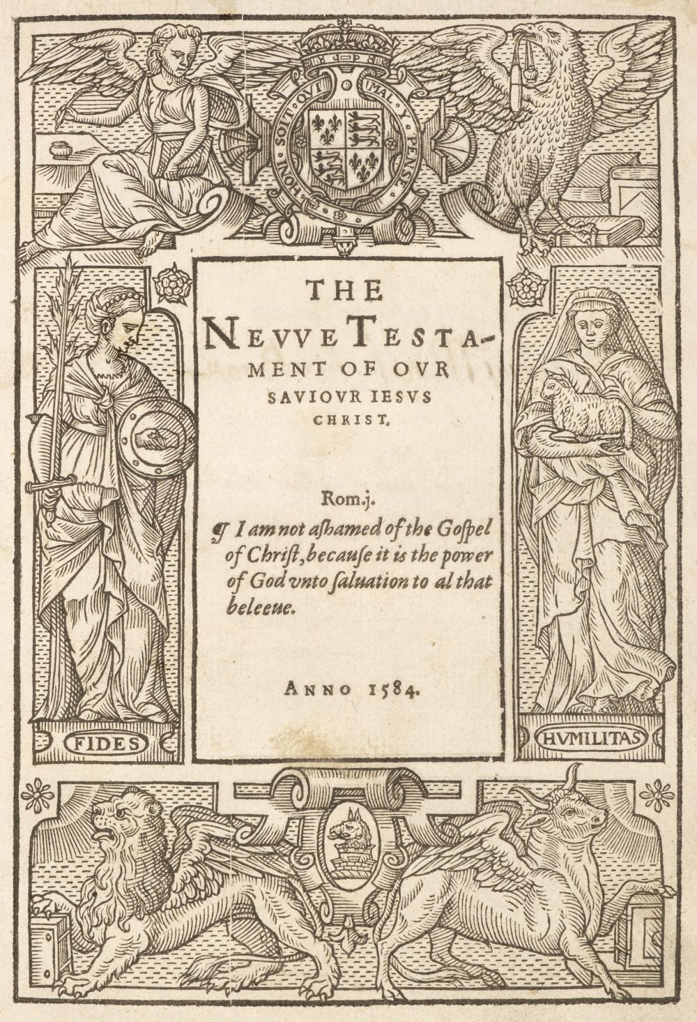 Bible [English]. [The Holy Bible, 1584]