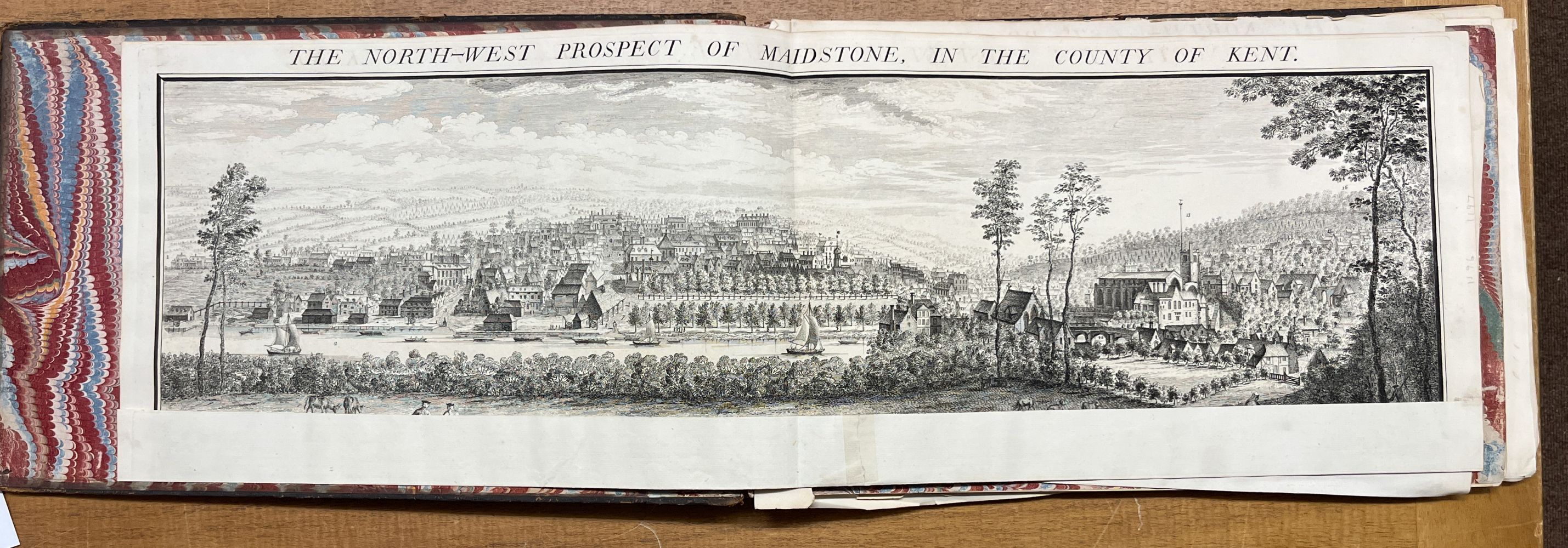 Buck (Samuel & Nathaniel). The North-West Prospect of Maidstone, in the County of Kent, 1738 - Image 5 of 17