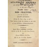 Crauford (Robert). Standing Orders for the Light Division during the Years 1809-11, Corfu, 1814