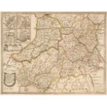 Wales. Saxton (Christopher & Lea Philip), Radnor, Breknoke, Cardigan and Carmarthen..., 1693