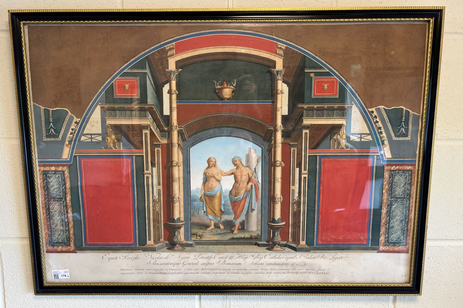 Von Maron (Anton). Two engravings of the Interiors of the Villa Negroni, 1781 & 83 - Image 2 of 4