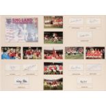 Football. A framed England 1966 World Cup display