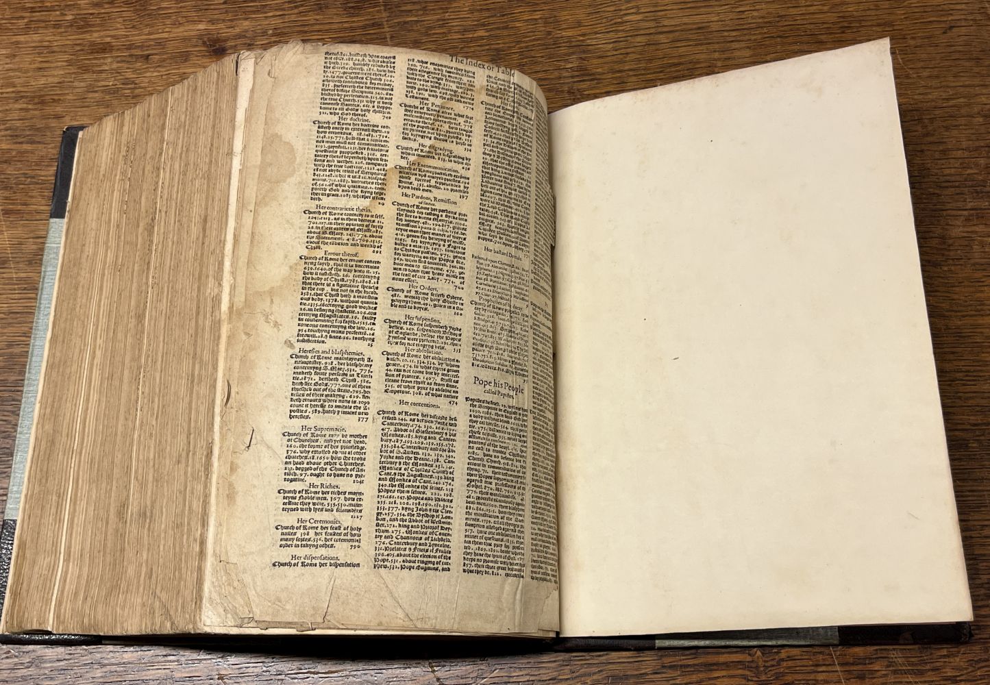 Foxe, John, Book of Martyrs, 2 volumes in one, 3rd edition, John Daye, 1576 - Image 9 of 9
