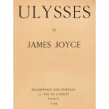 Joyce (James). Ulysses, 5th edition, Paris: Shakespeare and Company, 1924
