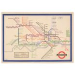 London Underground. Beck (H. C.). Map of London's Underground Railways, (750M 1-33), 1933