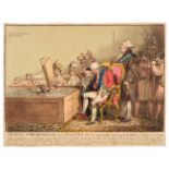 Gillray (James). The King of Brobdingnag and Gulliver (plate 2nd)..., H. Humphrey, Feby. 10th 1804