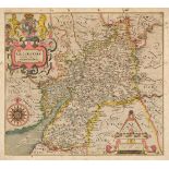 Gloucestershire. Saxton (C. & Hole G.), Glocestriae Comitatus olim sedes Dobunorum, [1610]
