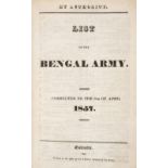 Bengal Army List. List of the Bengal Army. Corrected to the 9th of April 1857, [1857]