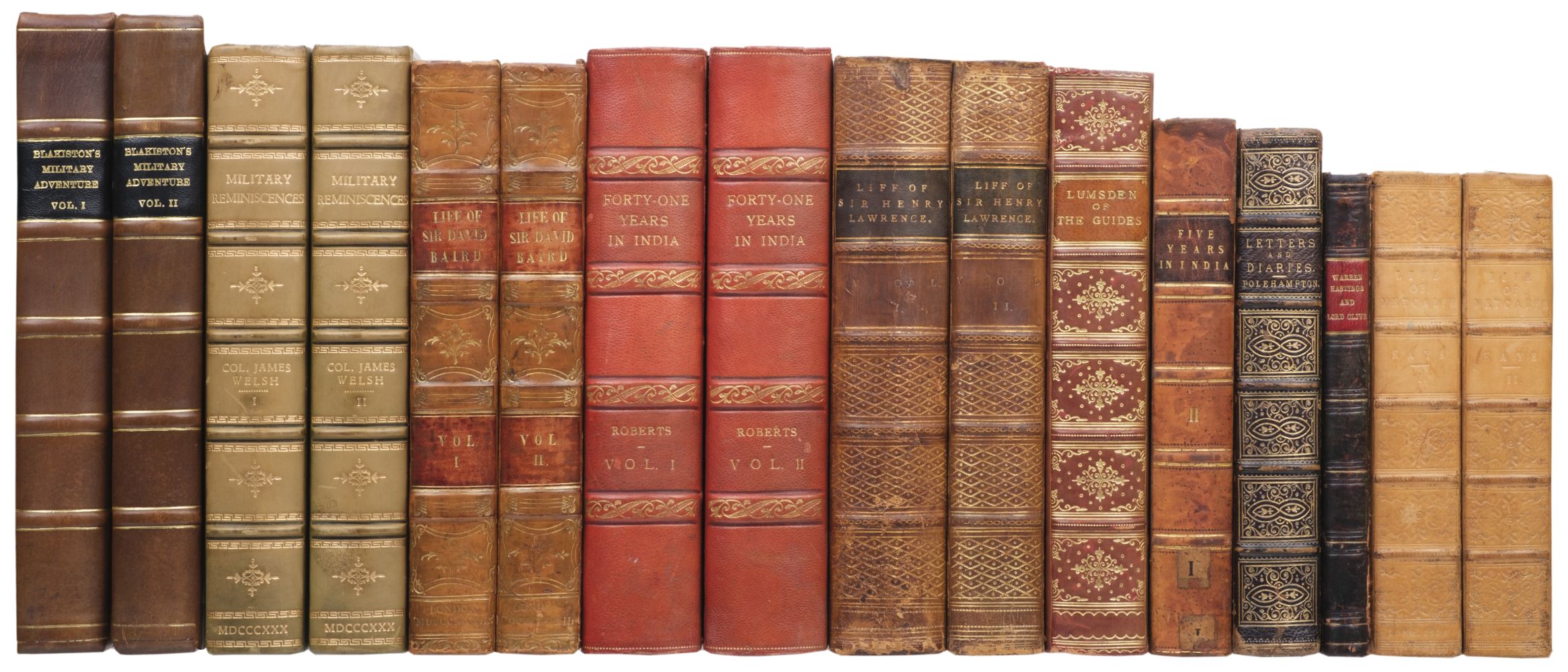 Blakiston (Major John). Twelve Years' Military Adventure, 2 volumes, 1829, and others