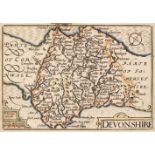 Devon. A collection of 21 county maps, 17th - 19th century