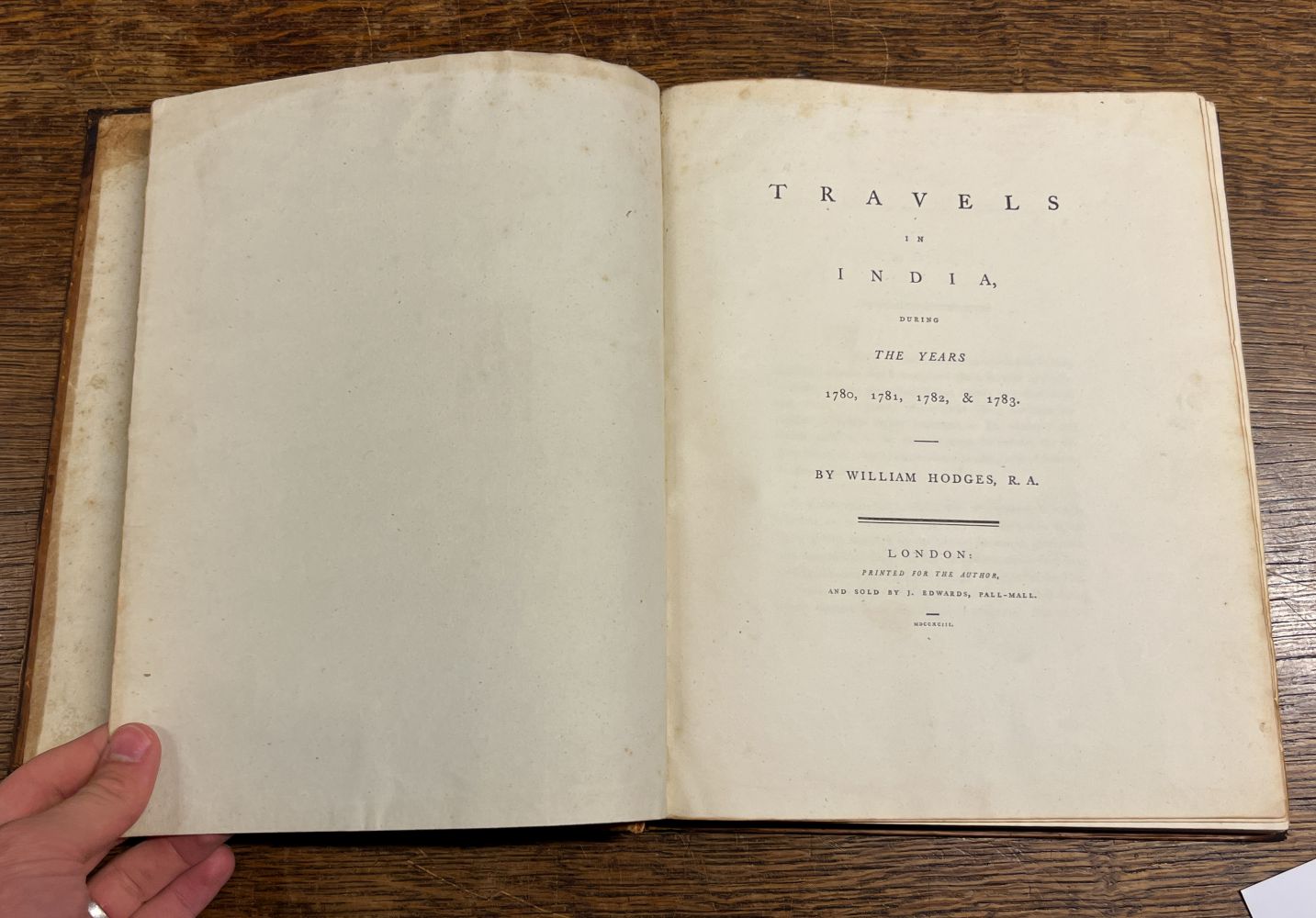 Hodges (William). Travels in India, 1st edition, London: Printed for the Author, 1793 - Image 6 of 12