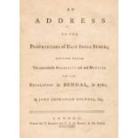 Holwell (John Zephaniah). An Address to the Proprietors of East India Stock, 1764