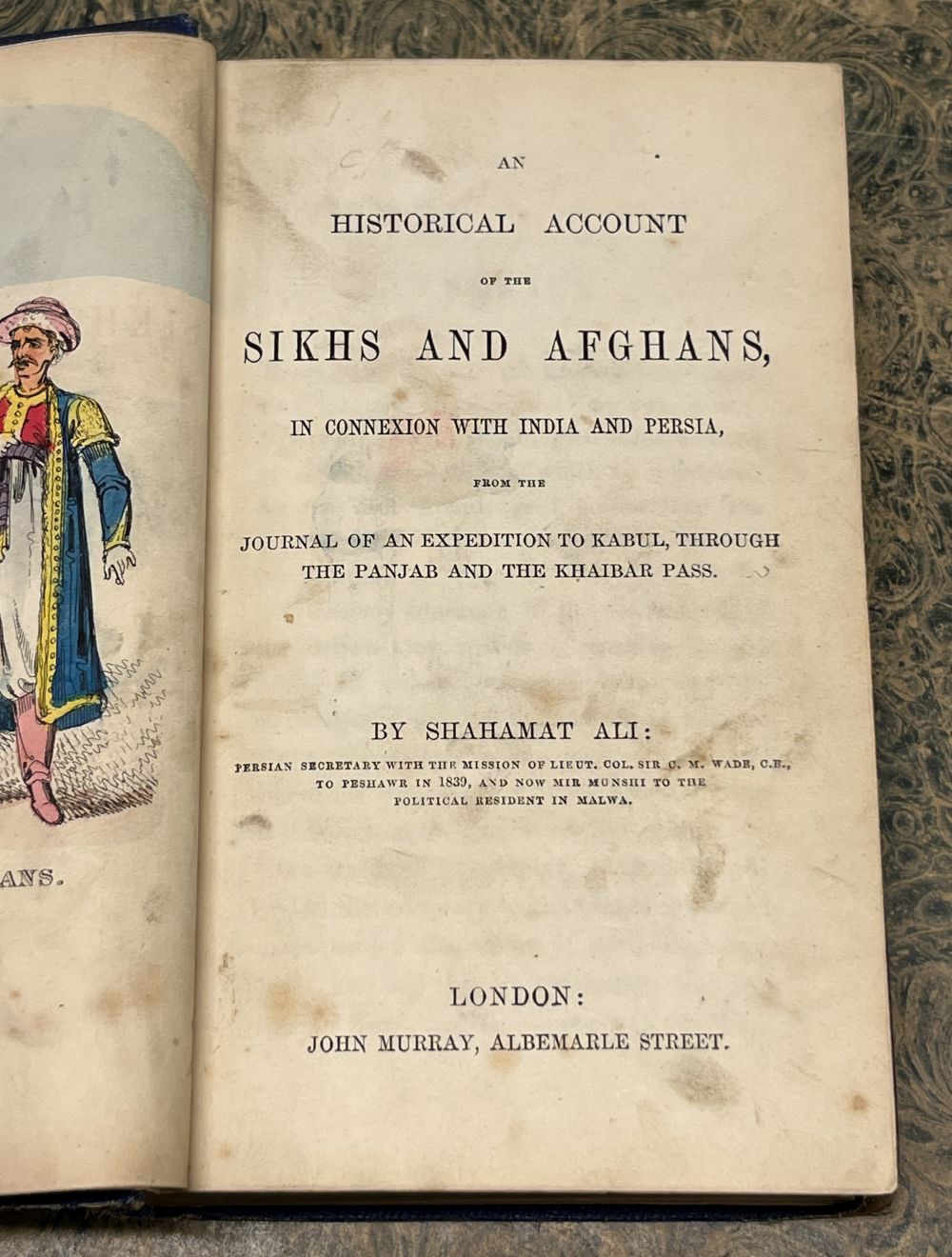 Ali (Shahamat). An Historical Account of the Sikhs and Afghans, circa 1850 - Image 9 of 11