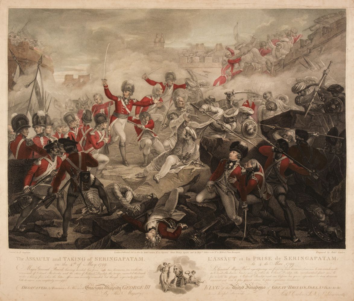 Henry Singleton. The Assault of Seringapatam, & The Surrender of Two Sons of Tippoo, 1801-02