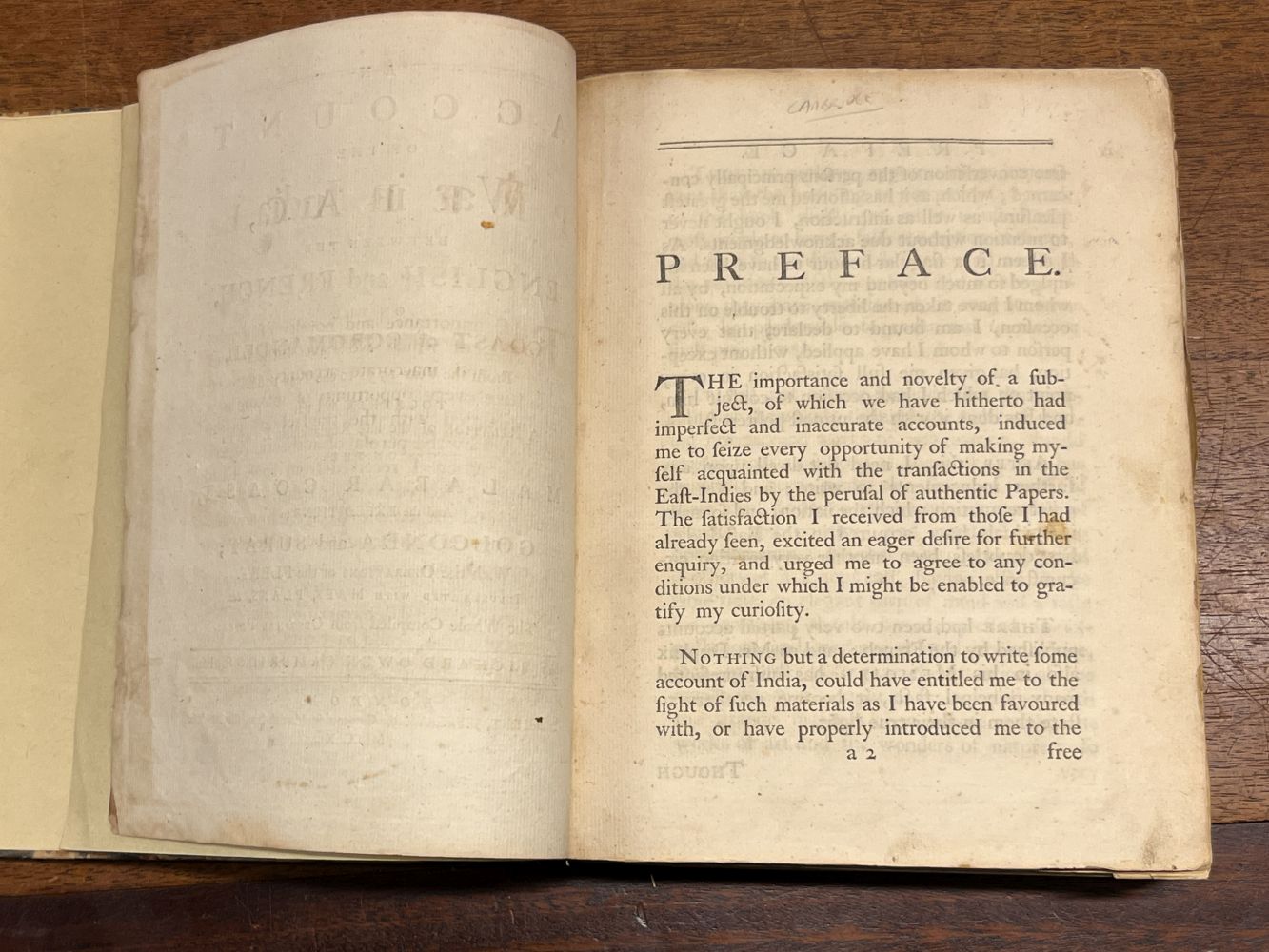 Cambridge (Richard Owen). An Account of the War in India, 1761 - Image 6 of 14