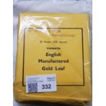 Gold leaf. 20 unused books of Regular deep transfer English gold leaf