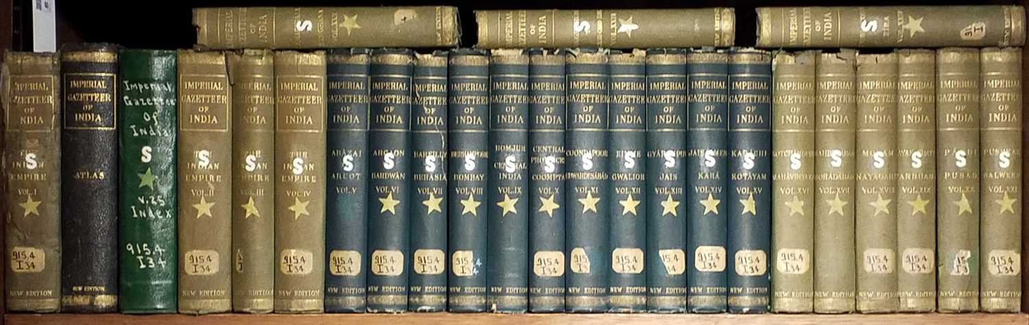 India Gazetteer. Imperial Gazetteer of India, 26 volumes, 1908-09