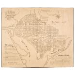 Washington. Ellicott (Andrew), Plan of the City of Washington in the Territory of Columbia...,